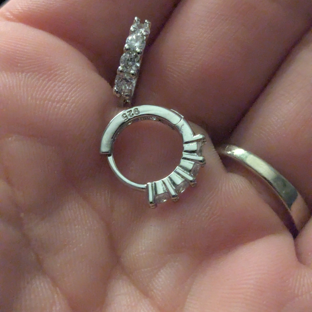Elegant Silver Hoop Earrings